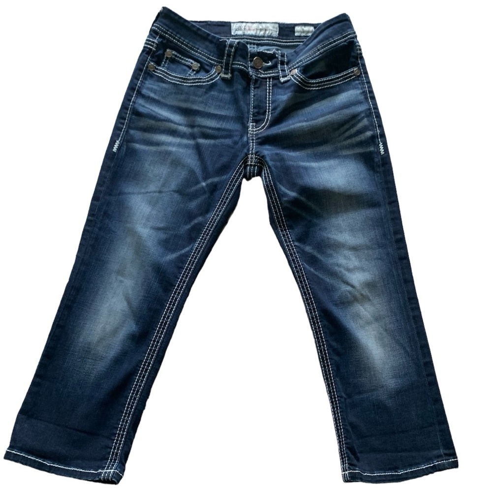 BKE Culture Jeans Womens 28 Blue Crop Capri